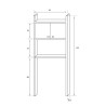 Armoire cache-lave-linge compacte 2 portes Marsala 5016P Negrari Remises