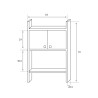 Armoire mobile 2 portes pour cache-lave-linge Negrari Pasquale 5017P Réductions