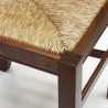 Chaise rustique en bois avec assise en paille pour salon et salle à manger Silvana Réductions