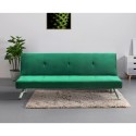 Canapé convertible 2 places inclinable design velours tissu Probatus 