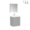 Meuble de salle de bain suspendu vasque 60cm 2 tiroirs miroir LED Root VitrA S Vente