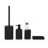 Ensemble d'accessoires de salle de bain distributeur de porte-savon porte-pinceau gobelet noir Onyx Vente