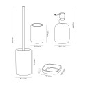 Ensemble d'accessoires de salle de bain en verre gobelet porte-brosses porte-savon Opal Offre