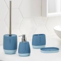 Accessoires de salle de bain distributeur de savon porte-brosses à dents bleu Silk Promotion