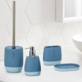 Accessoires de salle de bain distributeur de savon porte-brosses à dents bleu Silk Promotion