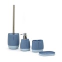 Accessoires de salle de bain distributeur de savon porte-brosses à dents bleu Silk Vente