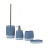Accessoires de salle de bain distributeur de savon porte-brosses à dents bleu Silk Vente