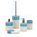 Accessoires de salle de bain en céramique porte-savon porte-brosse distributeur Folk Réductions