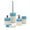 Accessoires de salle de bain en céramique porte-savon porte-brosse distributeur Folk Réductions