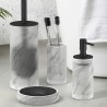 Accessoires de salle de bain porte-savon porte-brosses à dents en verre dépoli Marmor Promotion