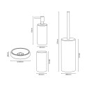 Accessoires de salle de bain porte-savon porte-brosses à dents en verre dépoli Marmor Offre