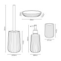 Accessoires de salle de bain porte-brosses porte-savon distributeur en verre Retro Offre