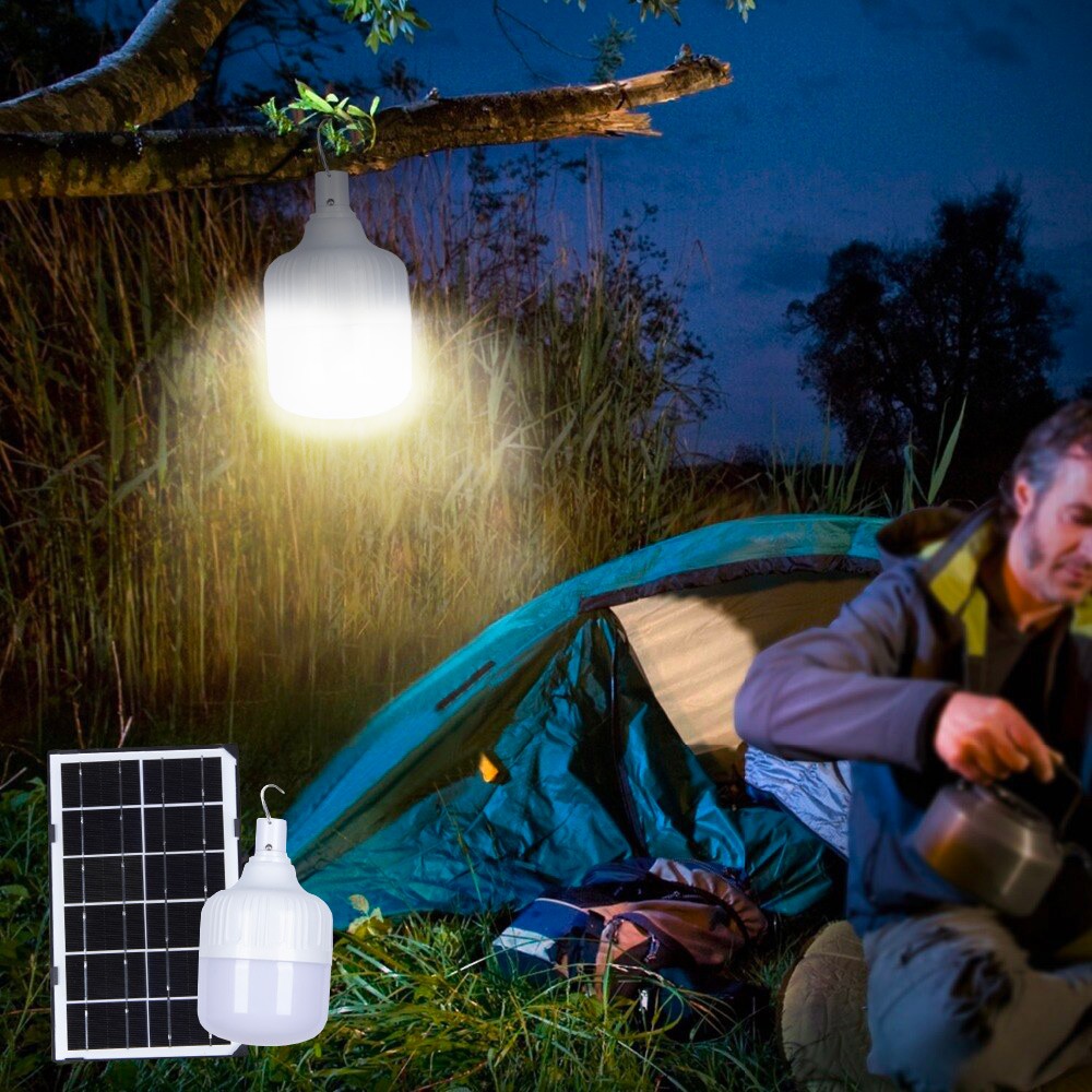 Lampe LED portable 50W avec panneau solaire et télécommande SunStars