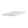 Table extensible moderne blanc brillant 90 x 137-185 cm Lit Amalfi Remises