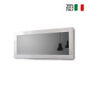 Miroir blanc brillant 75 x 170 cm mur entrée salon Miro Amalfi Vente
