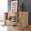 Buffet de salon 2 portes 2 tiroirs en bois design moderne Dama Sm Remises