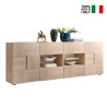 Buffet salon 241 cm en bois de chêne avec 2 portes et 4 tiroirs Dama Sm L Vente