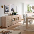 Buffet salon 241 cm en bois de chêne avec 2 portes et 4 tiroirs Dama Sm L Promotion
