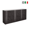 Buffet 3 portes gris laqué modern pour cuisine séjour Prisma Rt S Vente
