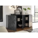 Buffet 3 portes gris laqué modern pour cuisine séjour Prisma Rt S Catalogue