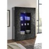 Vitrine de salon 2 portes gris brillant design moderne 121x166 cm Ego Rt Catalogue