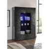 Vitrine salon 2 portes gris brillant design moderne 121x166cm Ego Rt Catalogue