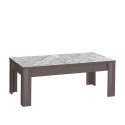 Table basse de salon 65x122cm gris brillant moderne Lanz Prisma Offre