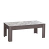 Table basse de salon 65x122 cm gris brillant moderne Lanz Prisma Offre