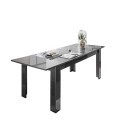 Table à manger extensible 90x137-185cm gris brillant Plus Prisma Offre