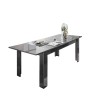 Table à manger extensible 90x137-185cm gris brillant Plus Prisma Offre