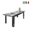 Table à manger extensible 90x137-185cm gris brillant Plus Prisma Vente