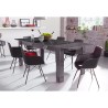 Table à manger extensible 90x137-185cm gris brillant Plus Prisma Catalogue
