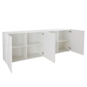 Buffet moderne 4 portes blanc brillant 241 cm Prisma Wh XL Catalogue