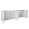Buffet moderne 4 portes blanc brillant 241 cm Prisma Wh XL Catalogue