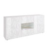 Buffet 2 portes 2 tiroirs 181cm design blanc brillant Prisma Wh M Offre