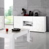 Buffet 2 portes 2 tiroirs 181cm design blanc brillant Prisma Wh M Caractéristiques