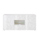 Buffet 2 portes 2 tiroirs 181cm design blanc brillant Prisma Wh M Remises
