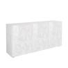 Buffet de séjour cuisine blanc brillant 3 portes Prisma Wh S Offre
