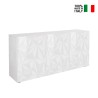 Buffet de séjour cuisine blanc brillant 3 portes Prisma Wh S Vente