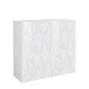 Buffet moderne 2 portes blanc brillant Prisma Tet Wh Offre