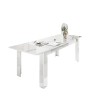 Table à manger extensible blanc brillant 90x137-185cm Most Prisma Offre