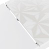 Table à manger extensible blanc brillant 90x137-185cm Most Prisma Remises