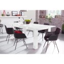 Table à manger extensible blanc brillant 90x137-185cm Most Prisma Catalogue