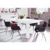 Table à manger extensible blanc brillant 90x137-185cm Most Prisma Catalogue