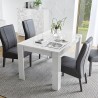 Table à manger extensible blanc brillant 90x137-185cm Most Prisma Promotion