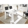 Table de salle à manger blanc brillant moderne 180x90cm Athon Prisma Modèle
