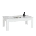 Table basse de salon café blanc brillant 65x122 cm Reef Prisma Remises