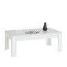 Table basse de salon café blanc brillant 65x122 cm Reef Prisma Remises
