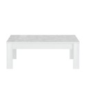 Table basse de salon café blanc brillant 65x122 cm Reef Prisma Réductions
