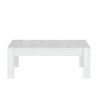 Table basse de salon café blanc brillant 65x122 cm Reef Prisma Réductions